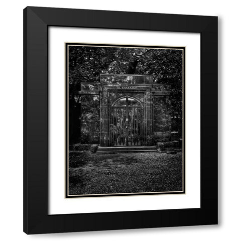 Tombstone Shadow No 29 Black Modern Wood Framed Art Print with Double Matting by Carson, Brian