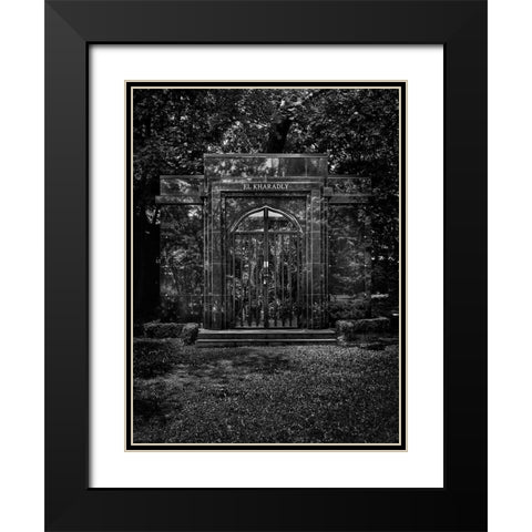 Tombstone Shadow No 29 Black Modern Wood Framed Art Print with Double Matting by Carson, Brian