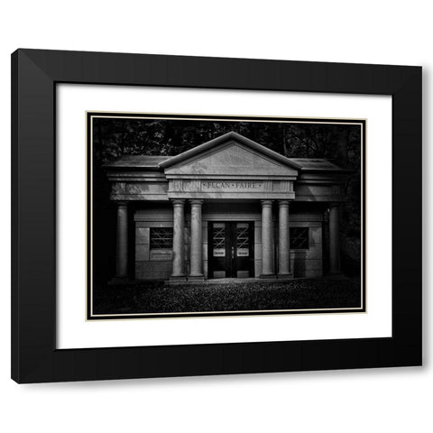 Tombstone Shadow No 31 Black Modern Wood Framed Art Print with Double Matting by Carson, Brian