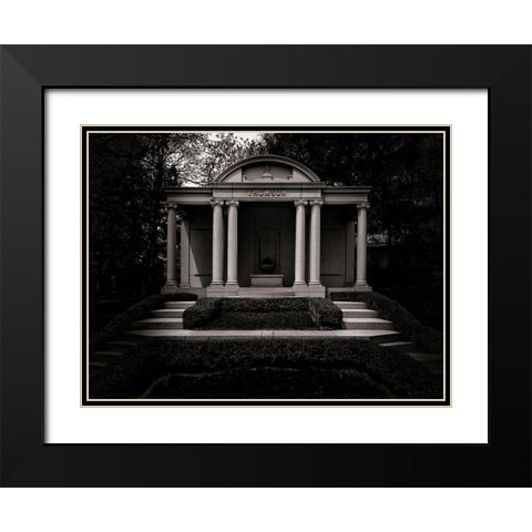 Tombstone Shadow No 32 Black Modern Wood Framed Art Print with Double Matting by Carson, Brian