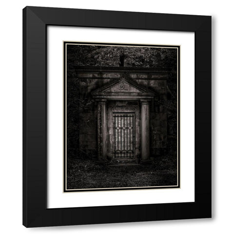 Tombstone Shadow No 35 Black Modern Wood Framed Art Print with Double Matting by Carson, Brian