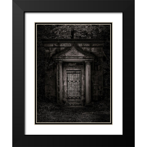 Tombstone Shadow No 35 Black Modern Wood Framed Art Print with Double Matting by Carson, Brian