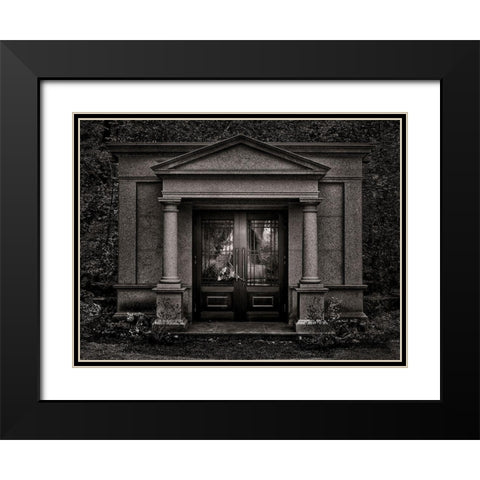 Tombstone Shadow No 36 Black Modern Wood Framed Art Print with Double Matting by Carson, Brian