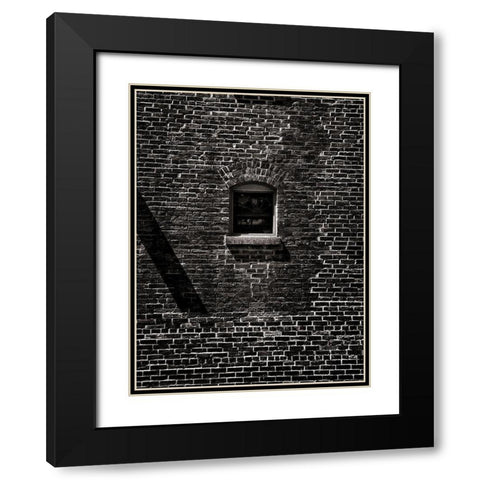 Toronto Distillery District Windows No 3 Black Modern Wood Framed Art Print with Double Matting by Carson, Brian