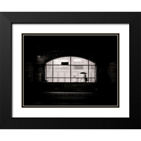 Under the Overpass No 6 Black Modern Wood Framed Art Print with Double Matting by Carson, Brian