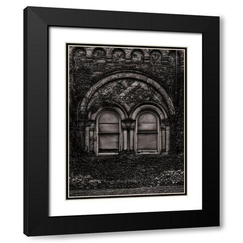 University College Main Building Toronto Black Modern Wood Framed Art Print with Double Matting by Carson, Brian