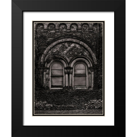 University College Main Building Toronto Black Modern Wood Framed Art Print with Double Matting by Carson, Brian