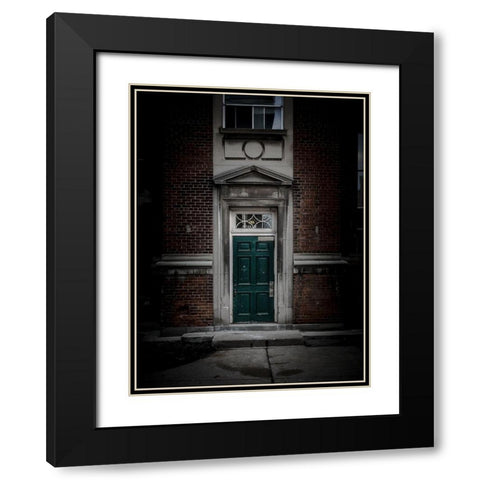 University of Toronto Fitzgerald Building No 1 Color Black Modern Wood Framed Art Print with Double Matting by Carson, Brian