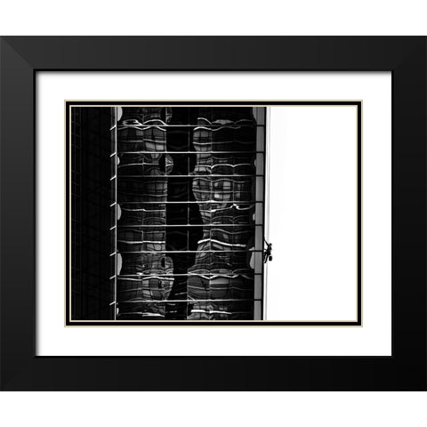 Window Washing No 4 Black Modern Wood Framed Art Print with Double Matting by Carson, Brian
