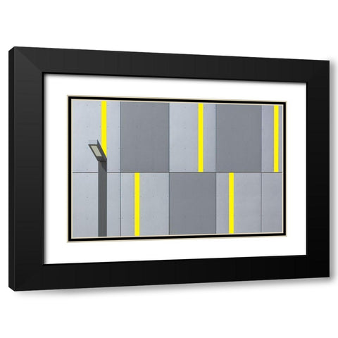 Simplicity Black Modern Wood Framed Art Print with Double Matting by Niezen, Jan