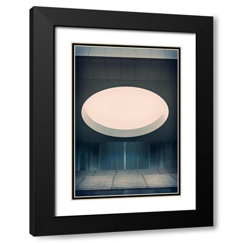Airspace Black Modern Wood Framed Art Print with Double Matting by Son, Greetje van