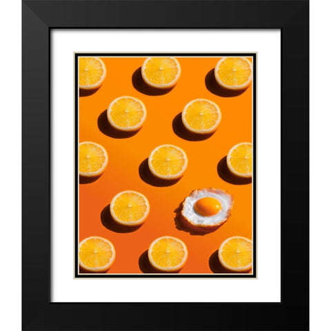 Sunny Side Black Modern Wood Framed Art Print with Double Matting by Belenko, Dina