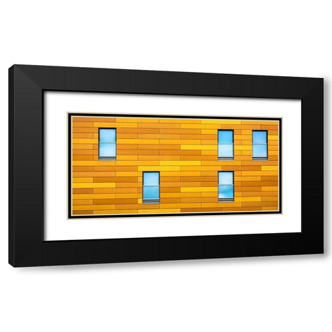 Missing symmetry Black Modern Wood Framed Art Print with Double Matting by Joosten, Lus
