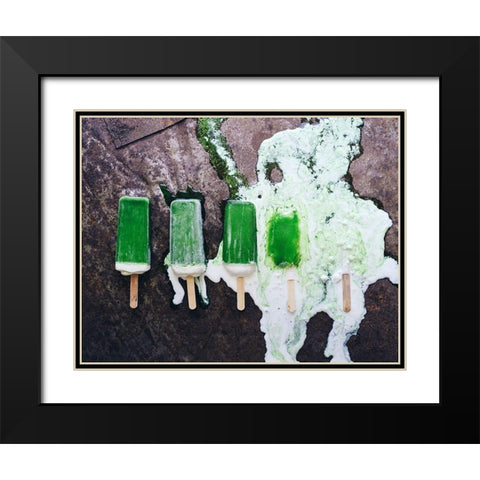 Ten minutes Black Modern Wood Framed Art Print with Double Matting by Karina, Aleksandrova