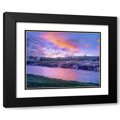 Firehole River-Yellowstone National Park-Wyoming Black Modern Wood Framed Art Print with Double Matting by Fitzharris, Tim