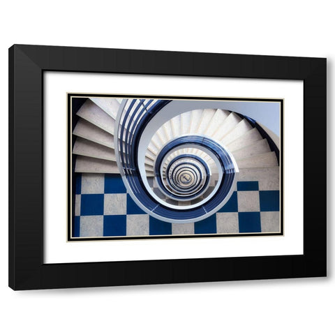 Anchor Black Modern Wood Framed Art Print with Double Matting by Zimmermann, Max