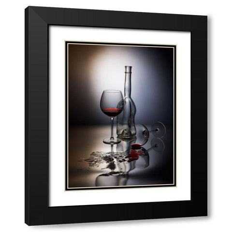 Forget the Black Modern Wood Framed Art Print with Double Matting by Batenko, Dmitriy