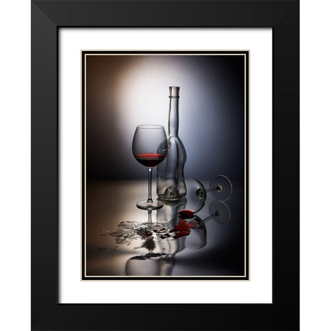 Forget the Black Modern Wood Framed Art Print with Double Matting by Batenko, Dmitriy