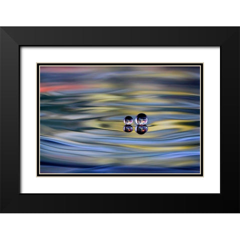 OO Black Modern Wood Framed Art Print with Double Matting by Sutanto, Sugeng