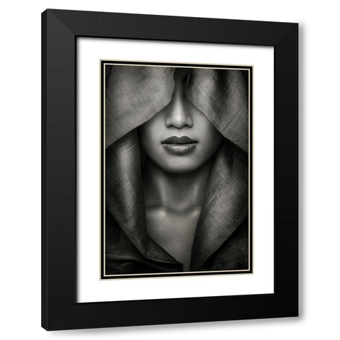 Hood Black Modern Wood Framed Art Print with Double Matting by Azalaka