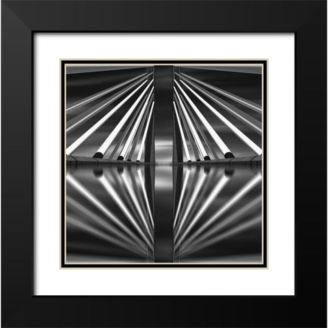 Pasopati Bridge Black Modern Wood Framed Art Print with Double Matting by Bunjamin (Abe), Antonyus