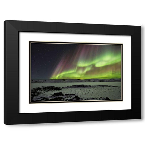 Celestial Black Modern Wood Framed Art Print with Double Matting by Ingibergsson, Bragi