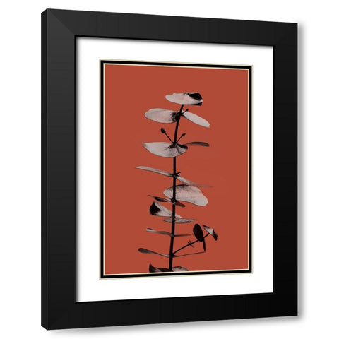Eucalyptus Rust 02 Black Modern Wood Framed Art Print with Double Matting by Artographie Studio