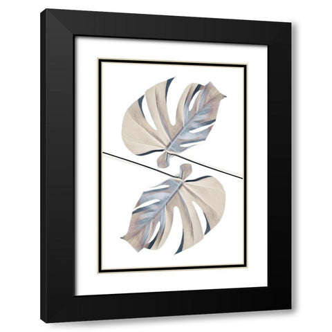Ying Yang 02 Black Modern Wood Framed Art Print with Double Matting by Artographie Studio