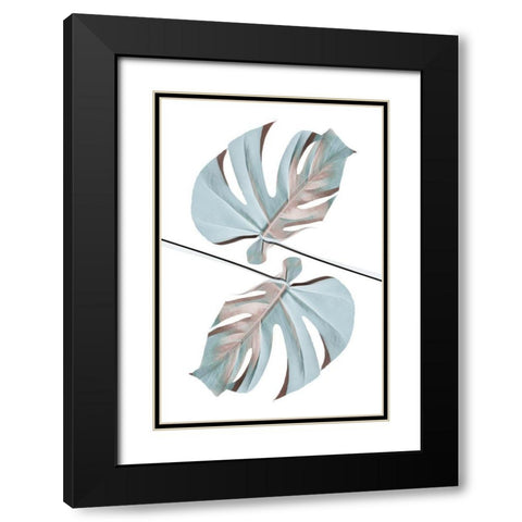 Ying Yang 04 Black Modern Wood Framed Art Print with Double Matting by Artographie Studio