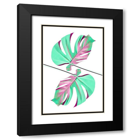 Ying Yang 08 Black Modern Wood Framed Art Print with Double Matting by Artographie Studio