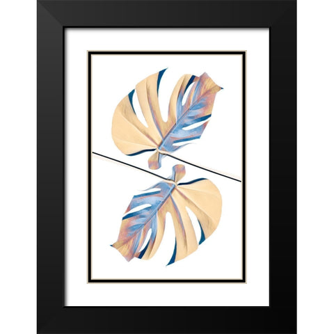 Ying Yang 07 Black Modern Wood Framed Art Print with Double Matting by Artographie Studio