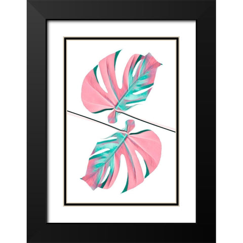 Ying Yang 06 Black Modern Wood Framed Art Print with Double Matting by Artographie Studio