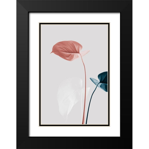 Monstera Creative 25 Black Modern Wood Framed Art Print with Double Matting by Artographie Studio