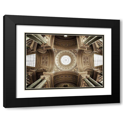 Versailles III Black Modern Wood Framed Art Print with Double Matting by el Gamal, Nanouk
