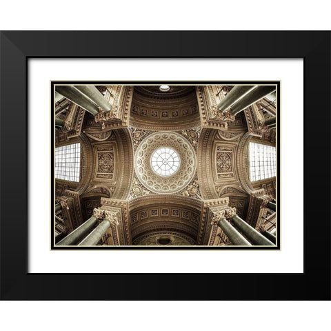 Versailles III Black Modern Wood Framed Art Print with Double Matting by el Gamal, Nanouk
