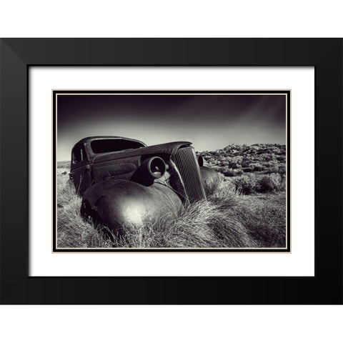 Disposed Black Modern Wood Framed Art Print with Double Matting by Kreiten, Mike