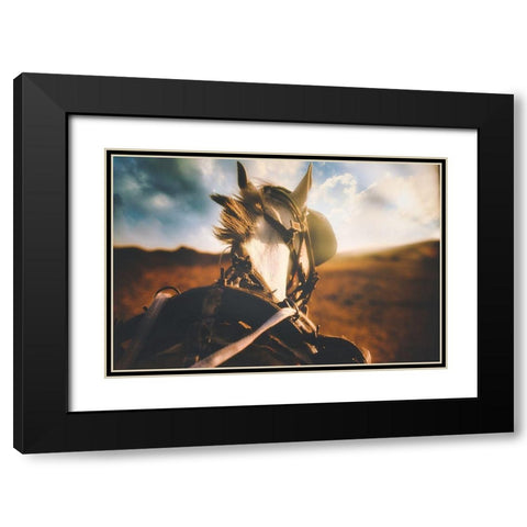 In the horizon Black Modern Wood Framed Art Print with Double Matting by Basiouny, Mohamed