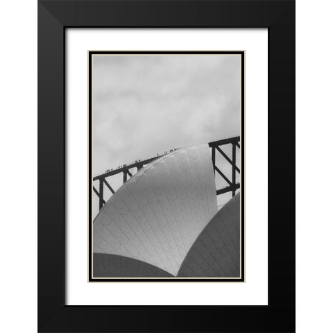 Hoist the Sails Black Modern Wood Framed Art Print with Double Matting by ByeEye