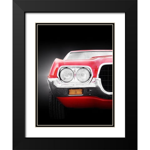 US Classic Car 1972 Black Modern Wood Framed Art Print with Double Matting by Gube, Beate
