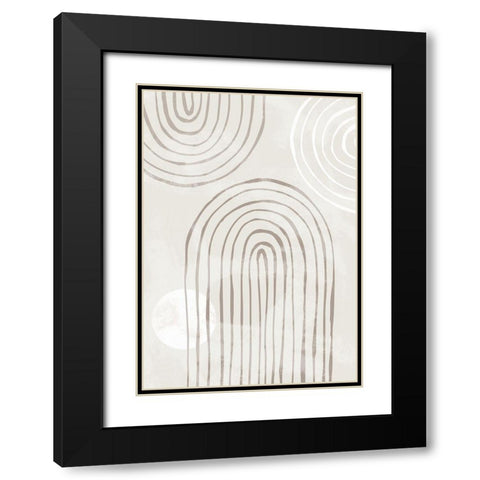 Arch by Hand 008 Black Modern Wood Framed Art Print with Double Matting by Artographie Studio