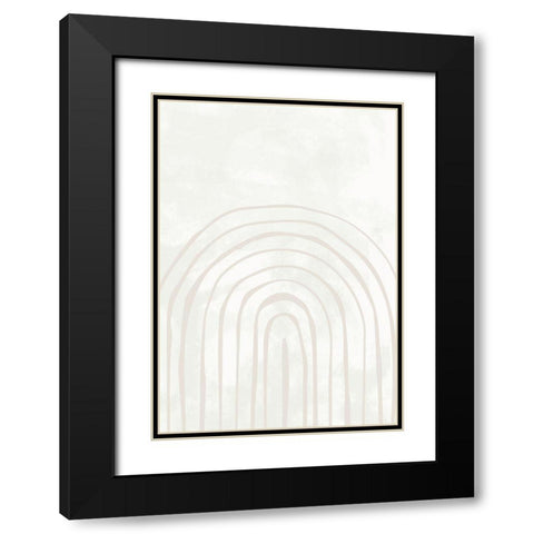 Arch One Way Close 004 Black Modern Wood Framed Art Print with Double Matting by Artographie Studio