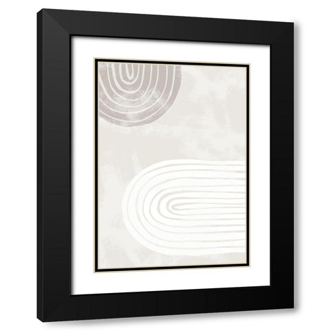 Arch Two Thick 002 Black Modern Wood Framed Art Print with Double Matting by Artographie Studio