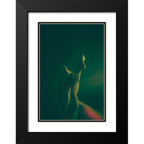Limbs Black Modern Wood Framed Art Print with Double Matting by Yuimei