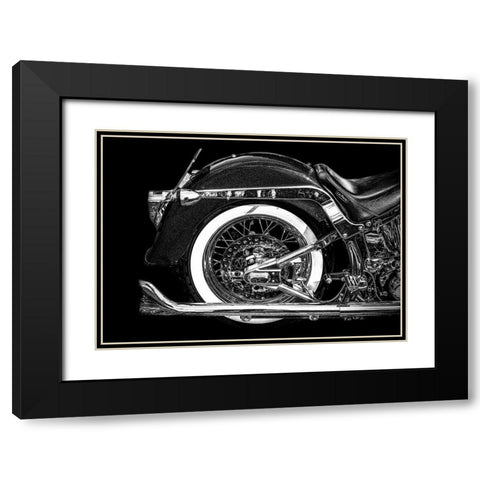 Harley Black Modern Wood Framed Art Print with Double Matting by Philippe, Laruelle