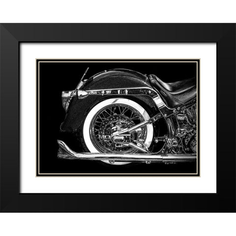 Harley Black Modern Wood Framed Art Print with Double Matting by Philippe, Laruelle