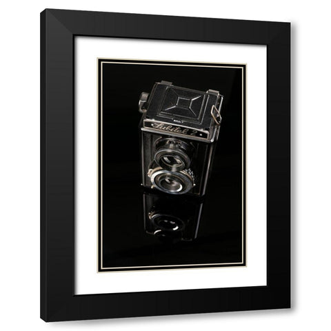 Negative Black Modern Wood Framed Art Print with Double Matting by Hosseinartpics