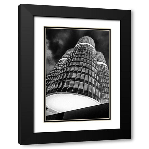 The Headquarter Black Modern Wood Framed Art Print with Double Matting by Dauer, Andy