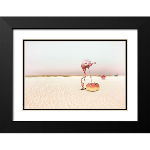 Donutbeach Black Modern Wood Framed Art Print with Double Matting by von Diepenbroek, Christine