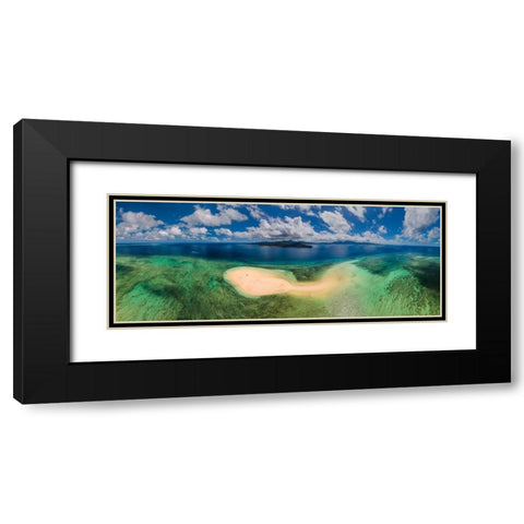 Aerial panoramic view from SazilAc Black Modern Wood Framed Art Print with Double Matting by Gabriel, Barathieu