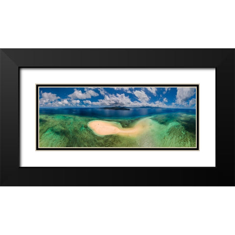 Aerial panoramic view from SazilAc Black Modern Wood Framed Art Print with Double Matting by Gabriel, Barathieu